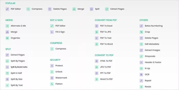 sejda-home_935adec67b324b146ff212ec4c69054f 5 من أفضل بدائل Adobe Acrobat Pro لتحرير PDF على Windows 10