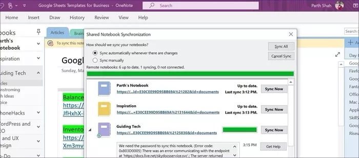 sync-notebook-desktop_935adec67b324b146ff212ec4c69054f أهم 7 طرق لإصلاح خطأ عدم العمل OneNote في وضع عدم الاتصال