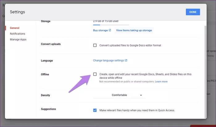 what-does-make-available-offline-mean-in-google-drive-docs-sheets-slide-4_935adec67b324b146ff212ec4c69054f ما الذي يجعل Google Drive متاحًا بلا اتصال بالإنترنت