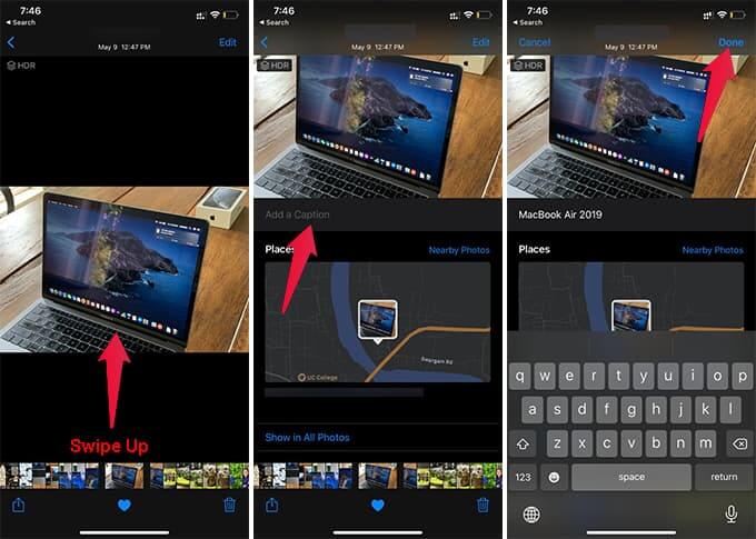 Add-Captions-to-Photos-and-Add-Tags-on-iPhone كيفية وضع علامة على الصور على iPhone للعثور عليها بسهولة لاحقًا