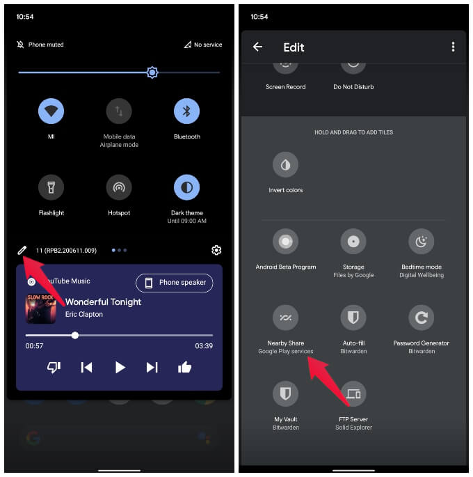 Add-nearby-sharing-Android-11 AirDrop في Android: كيفية استخدام المشاركة القريبة على أي Android