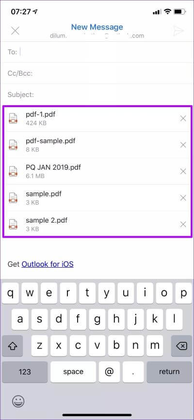 كيفية إرفاق ملفات iCloud Drive في Outlook لنظام التشغيل iOS - %categories