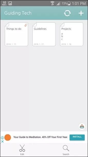 Best-Android-Notes-Apps-with-Folders-Somnote-2_4d470f76dc99e18ad75087b1b8410ea9 ستساعدك تطبيقات تدوين الملاحظات Android مع المجلدات لتنظيم الملاحظات