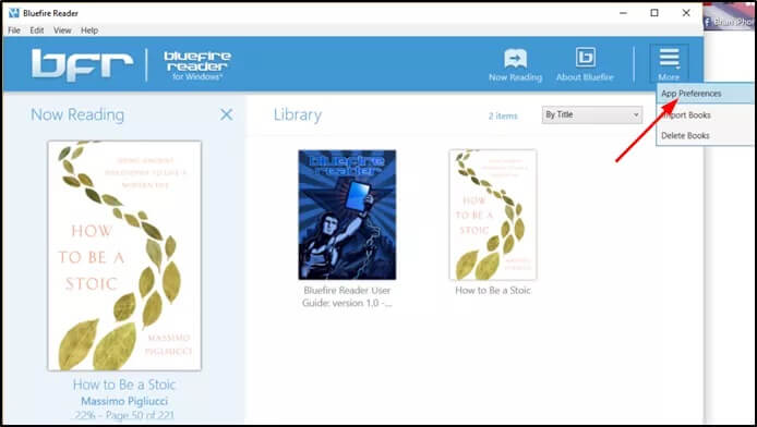 Bluefire-Windows-App-Preferences_4d470f76dc99e18ad75087b1b8410ea9 كيفية مزامنة الكتب الإلكترونية بين الكمبيوتر و Android