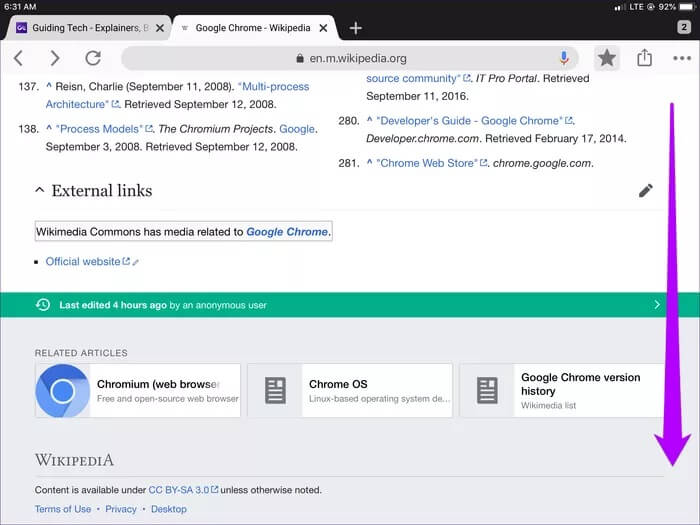 Chrome-Ios-Keyboard-Shortcuts-16_935adec67b324b146ff212ec4c69054f أفضل 21 اختصارات لوحة مفاتيح Chrome لأجهزة iPad للتصفح مثل المحترفين
