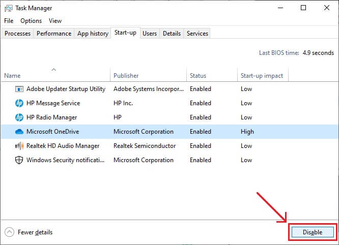 Click-on-their-name-and-then-the-‘Disable’-button إصلاح لم يتم تشغيل Dragon Age Inquisition على Windows 10