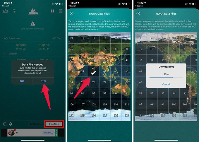 Download-Location-Data-on-My-Altitude-App-iPhone كيفية العثور على الارتفاع الحالي لموقعك باستخدام iPhone