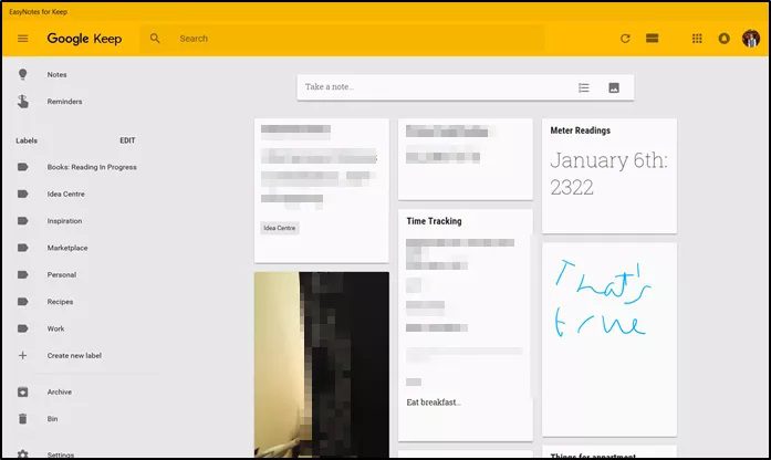 EasyNotes-for-Keep-Main1_4d470f76dc99e18ad75087b1b8410ea9 كيفية الوصول إلى Google Keep Notes على نظام التشغيل Windows 10