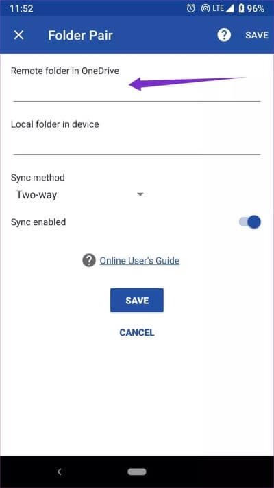 Folder-Pair_935adec67b324b146ff212ec4c69054f كيفية تعيين مجلدات Android للمزامنة التلقائية باستخدام OneDrive
