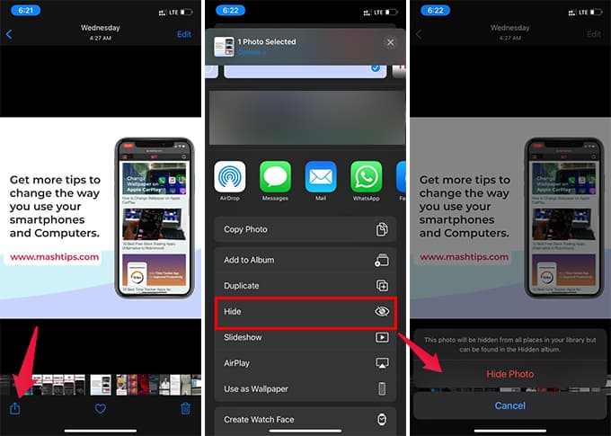 Hide-Photos-on-iPhone كيفية إخفاء الصور تمامًا على iPhone بدون أي تطبيقات