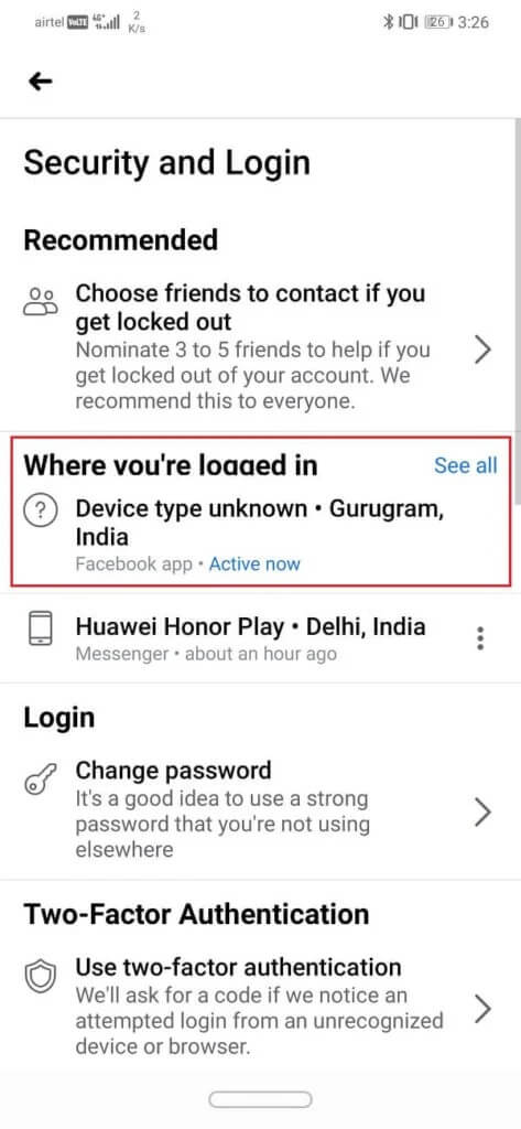 List-of-devices-that-you-are-logged-in-under-the-“Where-you’re-logged-in”-tab-473x1024-2 3 طرق لتسجيل الخروج من Facebook Messenger