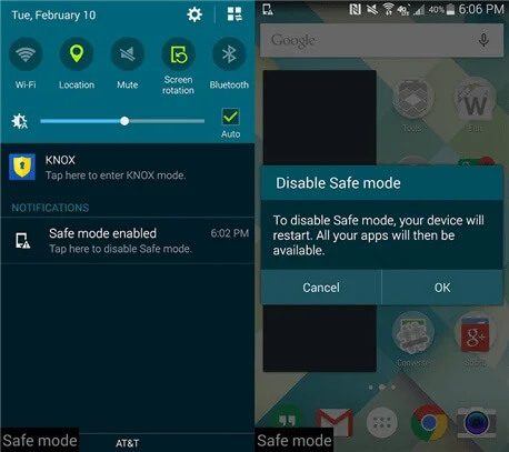 Message-“Safe-Mode-OFF”-will-be-displayed-on-the-screen كيفية إيقاف تشغيل الوضع الآمن على Android