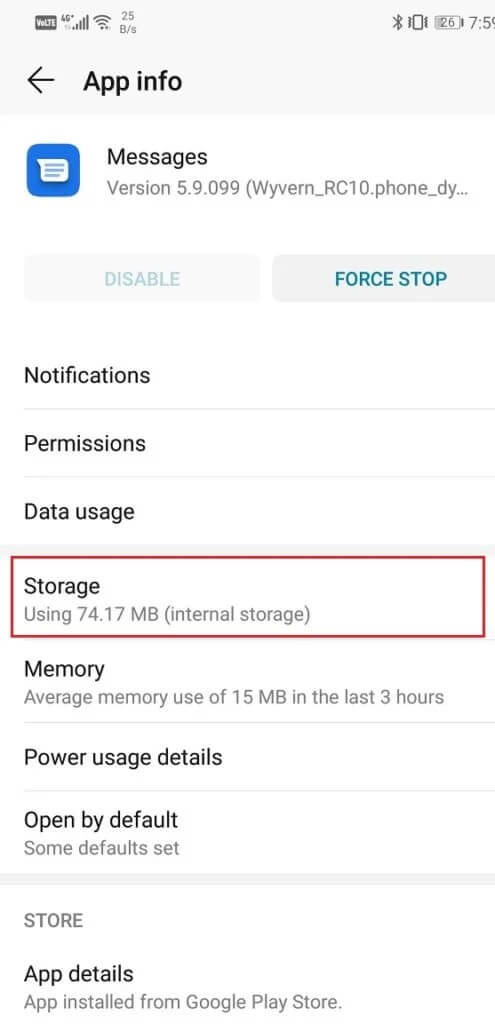 Now-click-on-the-Storage-option-1-495x1024-1 8 طرق لإصلاح مشاكل تنزيل رسائل الوسائط المتعددة MMS