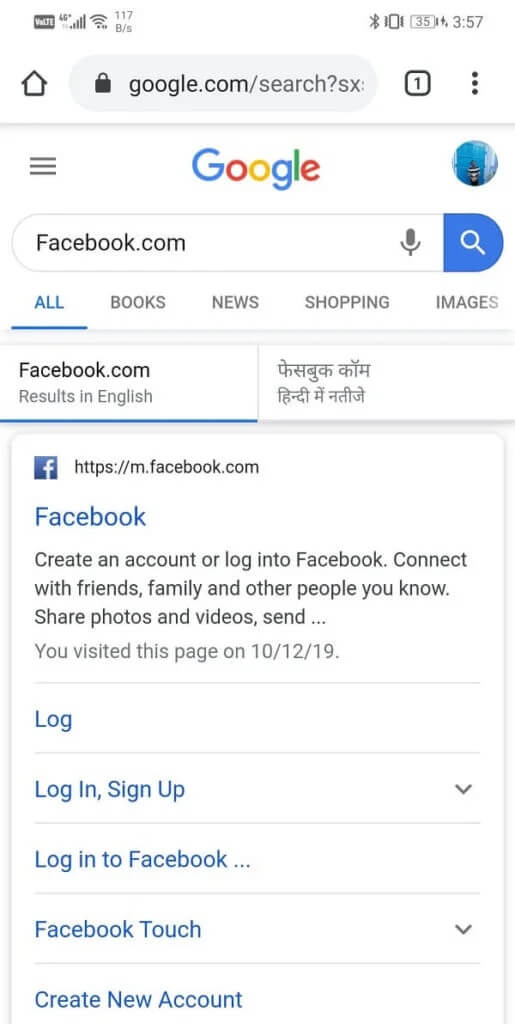 Open-a-new-tab-on-your-Web-browser-say-Chrome-and-open-Facebook.com_-515x1024-1 3 طرق لتسجيل الخروج من Facebook Messenger