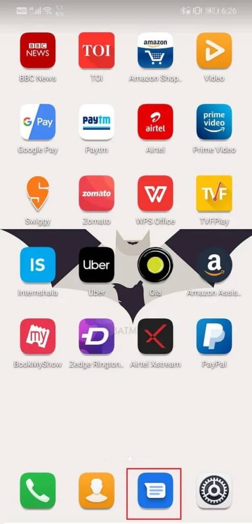 Open-the-default-messaging-app-on-your-device-493x1024-1 8 طرق لإصلاح مشاكل تنزيل رسائل الوسائط المتعددة MMS