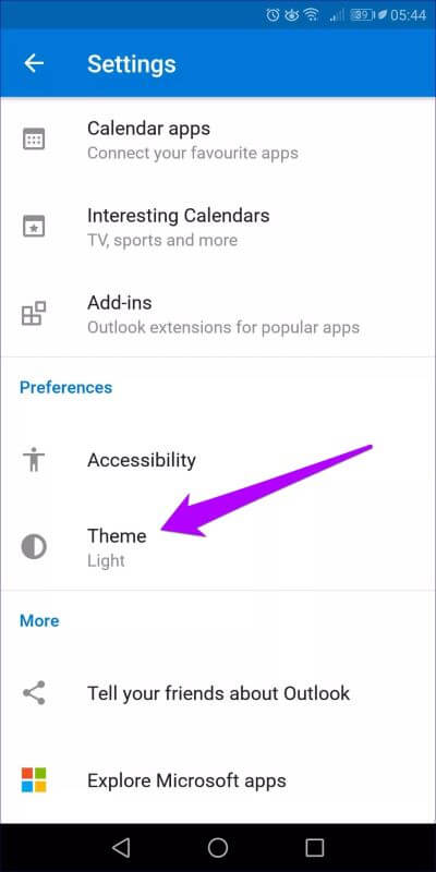 Outlook-Dark-Mode-Ios-Android-9_4d470f76dc99e18ad75087b1b8410ea9 كيفية تمكين الوضع الداكن في Microsoft Outlook لأجهزة Android و iOS