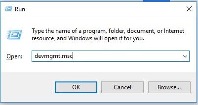 Press Windows R and type devmgmt.msc and hit Enter 1 - كيفية التعرف على منافذ USB المختلفة على جهاز الكمبيوتر الخاص بك