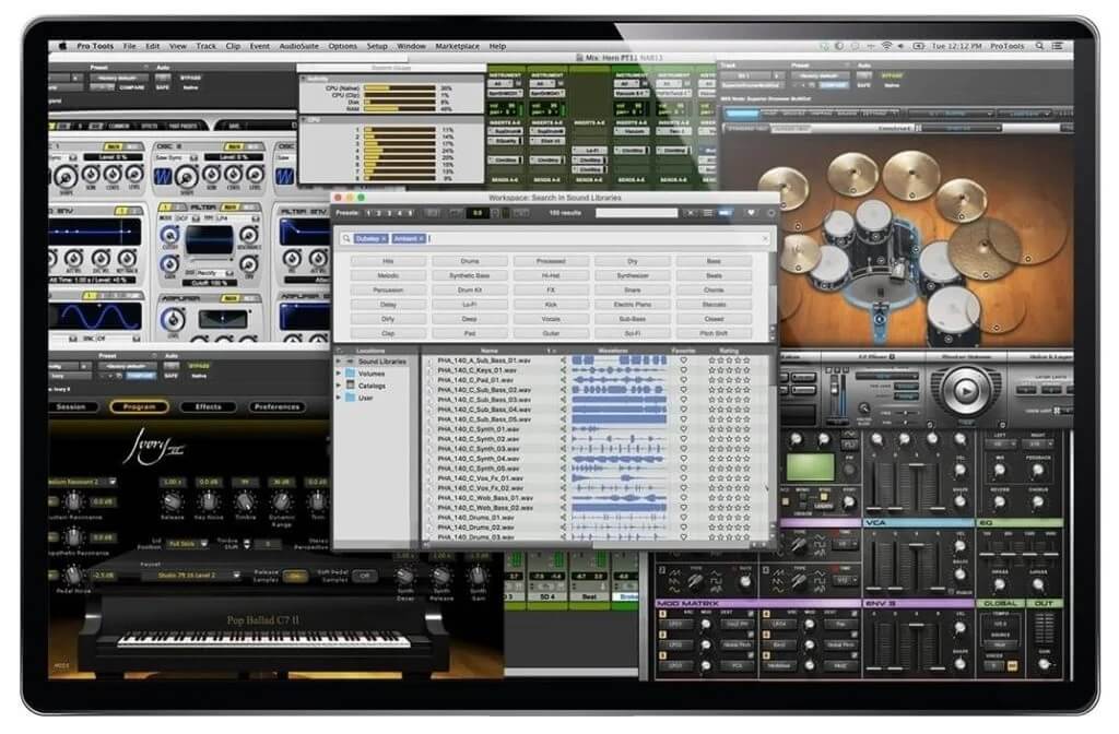 Pro-Tools-First-1024x672-1 أفضل 13 برنامج التسجيل الصوتي لنظام التشغيل Mac
