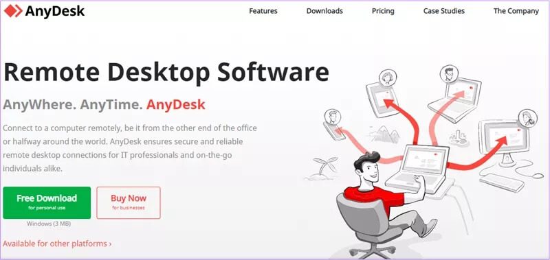 Remote-access-Anydesk-TeamViewer-Alternatives_4d470f76dc99e18ad75087b1b8410ea9 7 بدائل لبرنامج TeamViewer للتحكم عن بعد في جهاز الكمبيوتر والوصول إليه