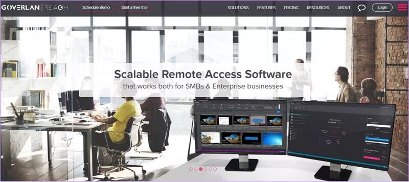 Remote-access-goverlan-features-TeamViewer-Alternatives_4d470f76dc99e18ad75087b1b8410ea9 7 بدائل لبرنامج TeamViewer للتحكم عن بعد في جهاز الكمبيوتر والوصول إليه