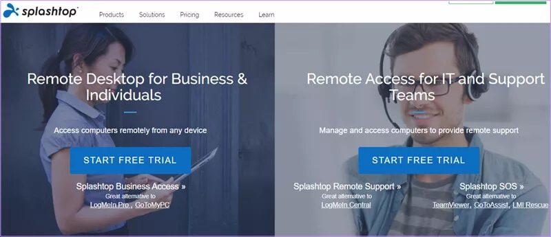 Remote-access-splashtop-TeamViewer-Alternatives_4d470f76dc99e18ad75087b1b8410ea9 7 بدائل لبرنامج TeamViewer للتحكم عن بعد في جهاز الكمبيوتر والوصول إليه