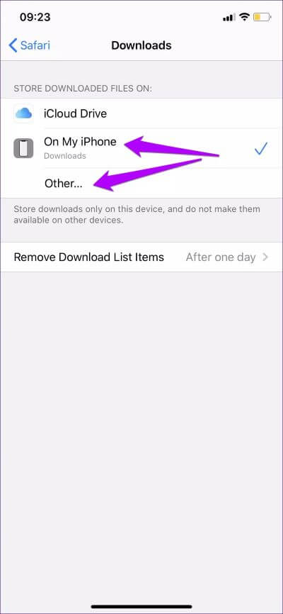 كيفية تغيير موقع التنزيل في Safari على iOS 13 و iPadOS - %categories