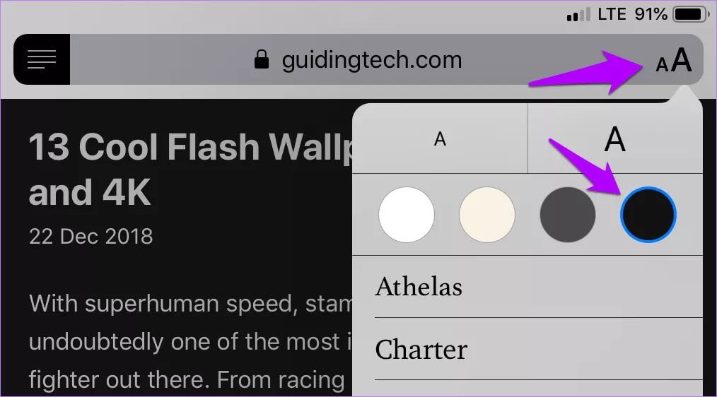 Safari-IOS-Dark-Mode-3_4d470f76dc99e18ad75087b1b8410ea9 أفضل طريقتين للحصول على الوضع المظلم لـ Safari على iOS