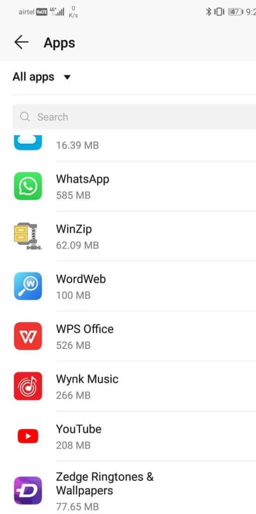 Search-for-the-app-that-is-currently-set-as-the-default-app-510x1024-1 كيفية الوصول إلى قائمة إعدادات Android