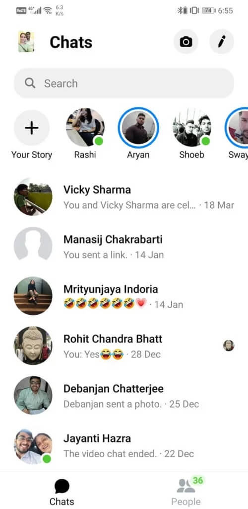 Search-for-the-contact-whose-chat-is-missing-500x1024-1 كيفية إصلاح مشاكل Facebook Messenger
