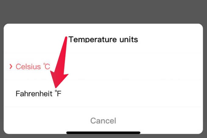 كيفية تغيير درجة مئوية إلى فهرنهايت على تطبيق الطقس Amazfit Bip - %categories