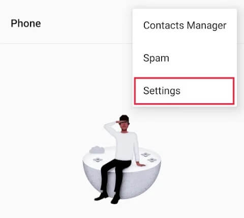 Tap-on-the-‘Menu’-button-located-on-the-top-right-and-select-the-‘Settings’ إصلاح مشكلة إرسال النص أو تلقيه على Android