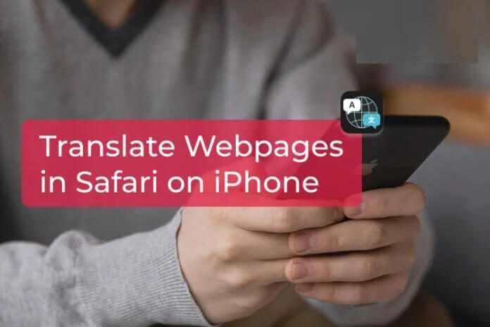 traduire une page safari iphone