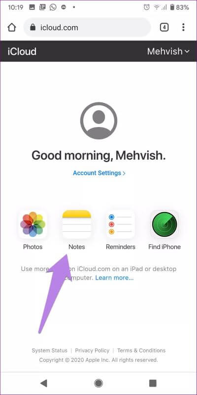 View-apple-notes-on-android-2_4d470f76dc99e18ad75087b1b8410ea9 كيفية عرض Apple Notes على Android