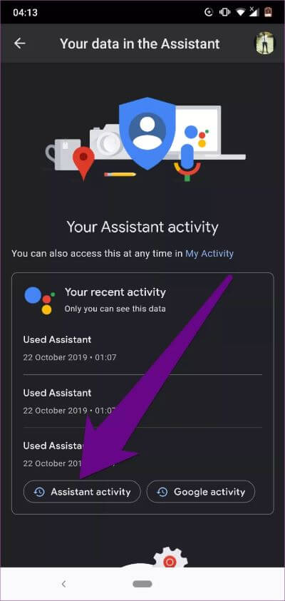 delete-google-assistant-history-android-06_4d470f76dc99e18ad75087b1b8410ea9 كيفية حذف سجل تاريج Google Assis­tant على Android