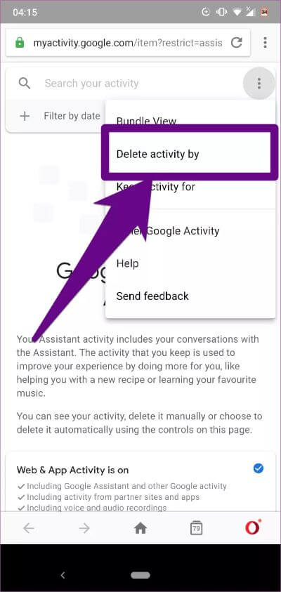delete-google-assistant-history-android-15_4d470f76dc99e18ad75087b1b8410ea9 كيفية حذف سجل تاريج Google Assis­tant على Android