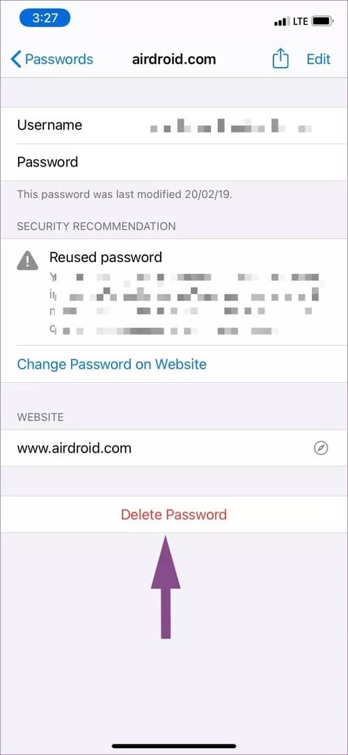 delete-password_40dd5eab97016030a3870d712fd9ef0f كيفية حذف كلمات المرور المحفوظة من متصفح Safari و iCloud Keychain على Mac