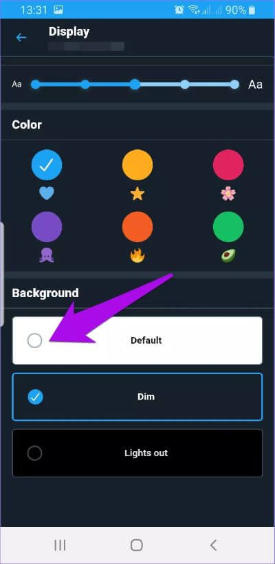 disable-dark-mode-apps-twitter-background-default_191017_195113_4d470f76dc99e18ad75087b1b8410ea9 كيفية تعطيل الوضع الداكن في التطبيقات الشائعة