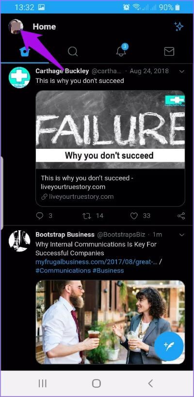 disable-dark-mode-apps-twitter-profile-photo_191017_195118_4d470f76dc99e18ad75087b1b8410ea9 كيفية تعطيل الوضع الداكن في التطبيقات الشائعة