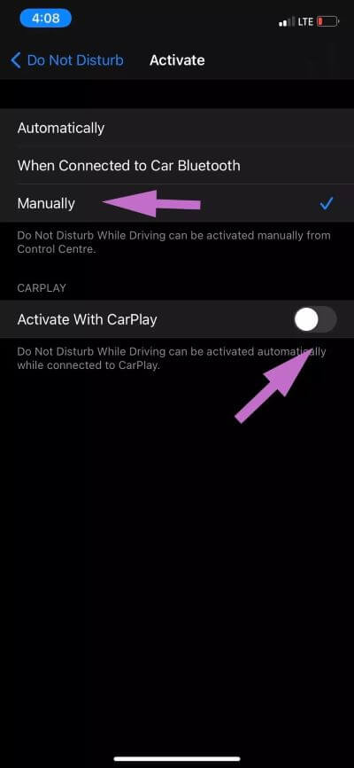 dnd-while-driving_4d470f76dc99e18ad75087b1b8410ea9 أفضل 9 طرق لإصلاح مشكلة عدم تلقي المكالمات على iPhone