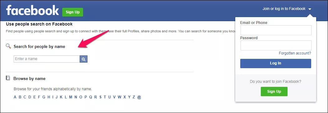 facebook-people-search-engine_4d470f76dc99e18ad75087b1b8410ea9 4 طرق للبحث في Facebook بدون حساب
