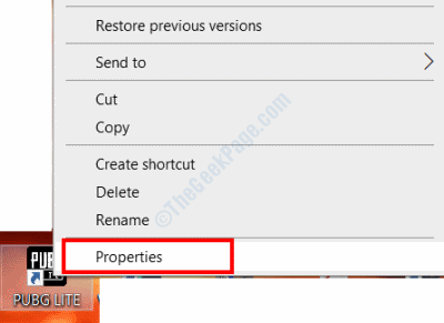 game_properties كيفية إصلاح مشكلة تقطيع الشاشة في نظام التشغيل Windows 10