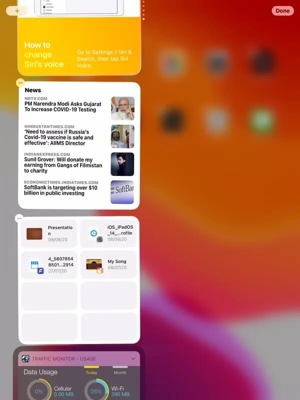 how-to-use-widgets-on-ipad-11_4d470f76dc99e18ad75087b1b8410ea9 دليل كامل لإضافة واستخدام الويدجت widgets على iPad
