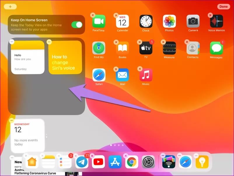how-to-use-widgets-on-ipad-18_4d470f76dc99e18ad75087b1b8410ea9 دليل كامل لإضافة واستخدام الويدجت widgets على iPad