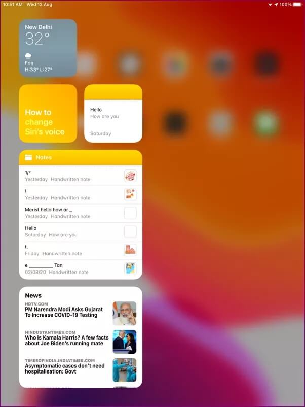 how-to-use-widgets-on-ipad_4d470f76dc99e18ad75087b1b8410ea9 دليل كامل لإضافة واستخدام الويدجت widgets على iPad