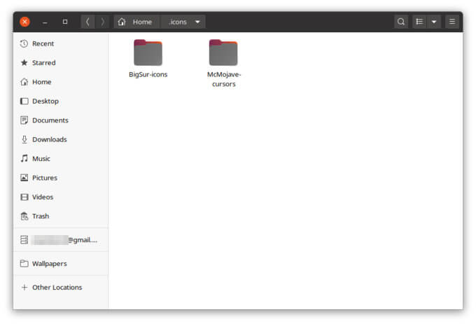macOS-cursors-and-icon-theme كيفية جعل Ubuntu يبدو مثل macOS Big Sur