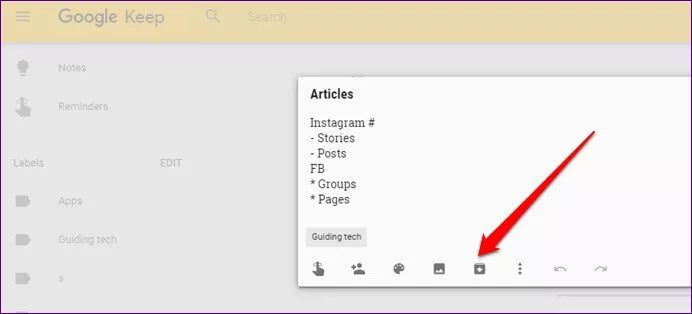 كيفية تنظيم الملاحظات الخاصة بك في Google Keep - %categories