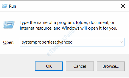 run_sysproperties كيفية إصلاح مشكلة تقطيع الشاشة في نظام التشغيل Windows 10