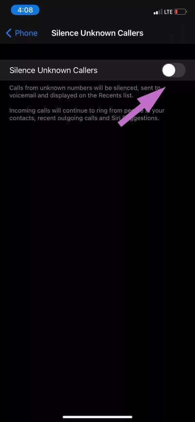 silence-unknown-callers_4d470f76dc99e18ad75087b1b8410ea9 أفضل 9 طرق لإصلاح مشكلة عدم تلقي المكالمات على iPhone