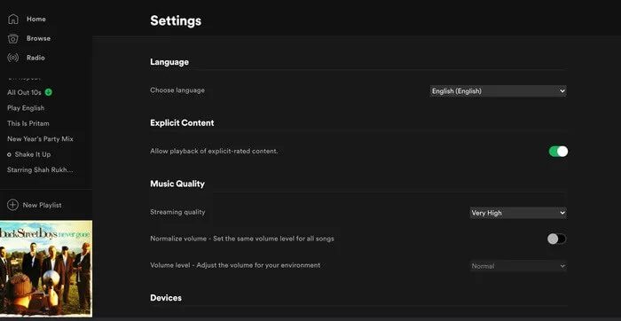 spotify-preferences_935adec67b324b146ff212ec4c69054f أفضل 11 اختصار لوحة مفاتيح لـ Spotify على Windows و Mac