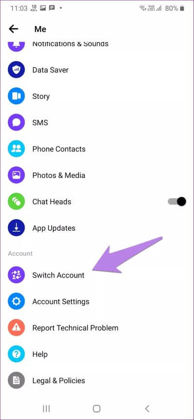 switch-between-multiple-facebook-and-messenger-accounts-4_4d470f76dc99e18ad75087b1b8410ea9 ما هو تبديل الحساب في Facebook و Messenger